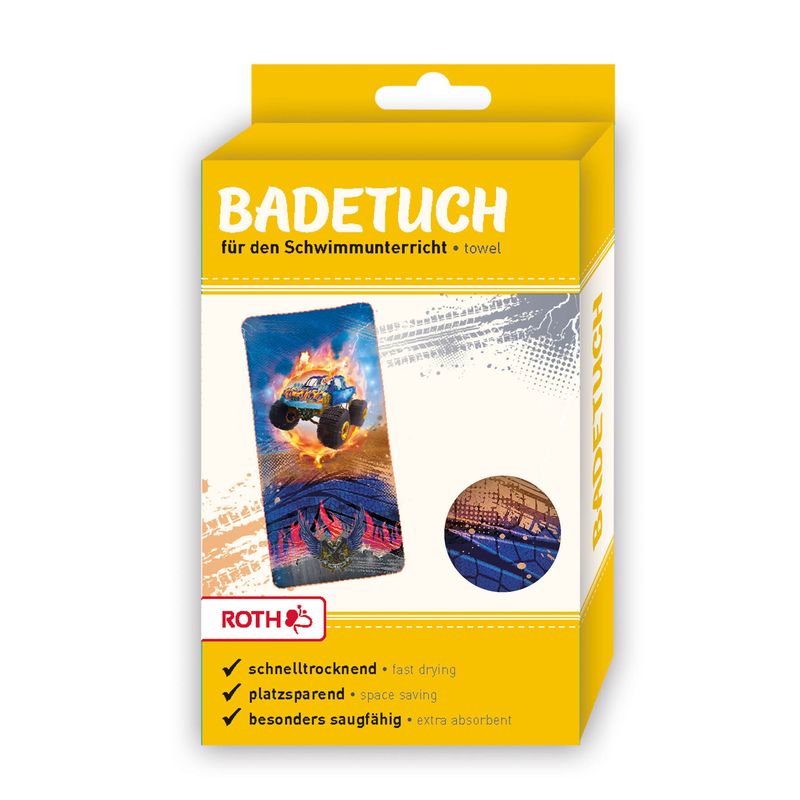 Roth Kinder-Badetuch „Monstertruck Fire“