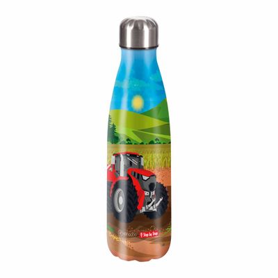 Step by Step, isolierte Edelstahl-Trinkflasche, „TRACTOR FREDDY“ Step by Step, isolierte Edelstahl-Trinkflasche, „TRACTOR FREDDY“