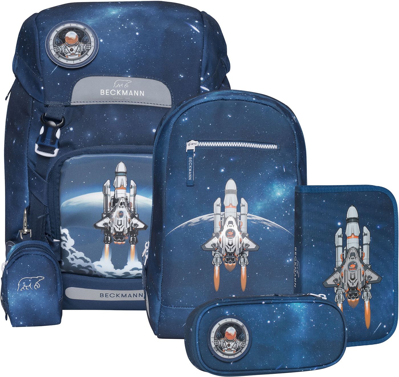 Beckmann® Schulranzen-Set *Classic Maxi, Space Mission Beckmann® Schulranzen-Set *Classic Maxi, Space Mission