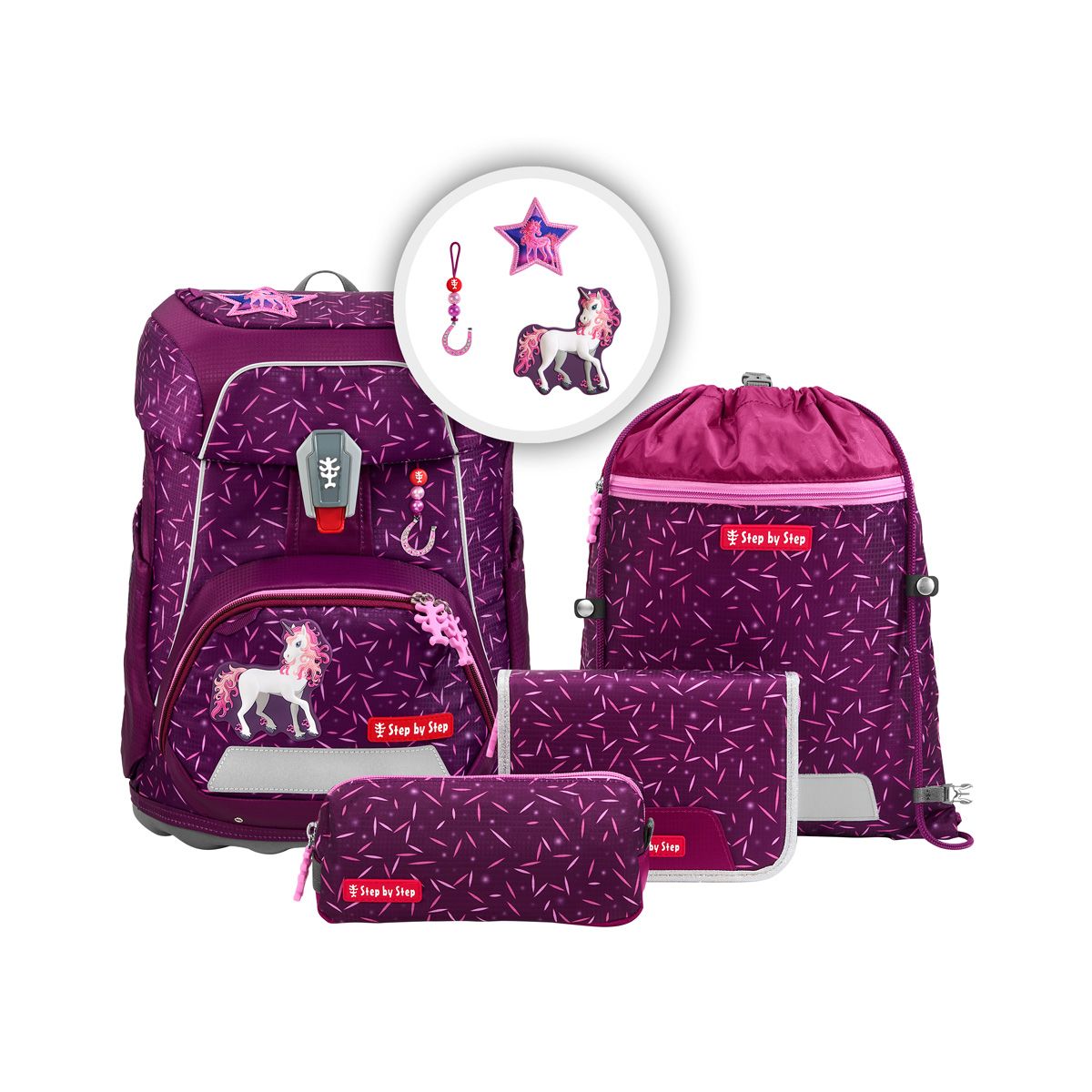 Step by Step FIT Schulranzen-Set 5tlg. *Pretty Unicorn Nuala Step by Step FIT Schulranzen-Set 5tlg. *Pretty Unicorn Nuala