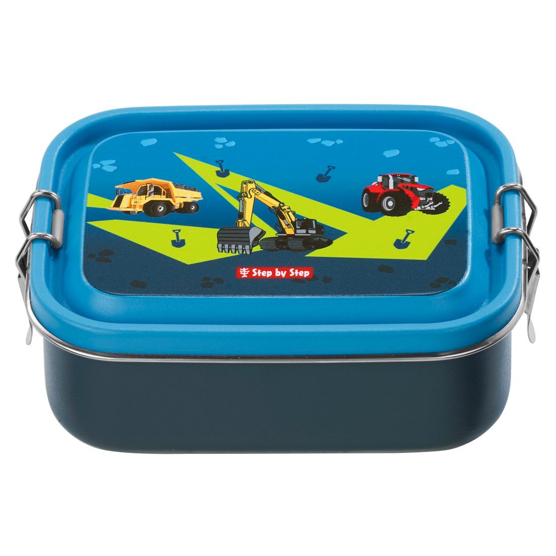 Step by Step Edelstahl-Brotdose *Vehicle (Baumaschinen)