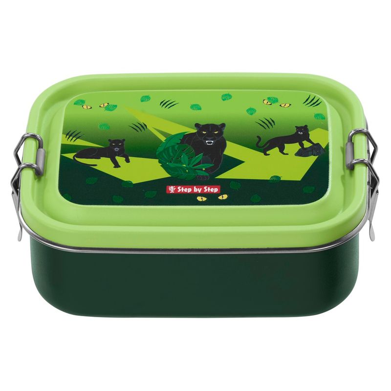 Step by Step Edelstahl-Brotdose *Black Cat (Panther) Step by Step Edelstahl-Brotdose *Black Cat (Panther)