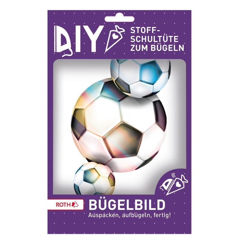 Roth, Bügelbild / Bügeldekoration gestickt *Fußball Roth, Bügelbild / Bügeldekoration gestickt *Fußball