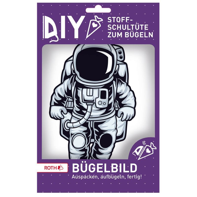 Roth, Bügelbild / Bügeldekoration gestickt *Astronaut Roth, Bügelbild / Bügeldekoration gestickt *Astronaut
