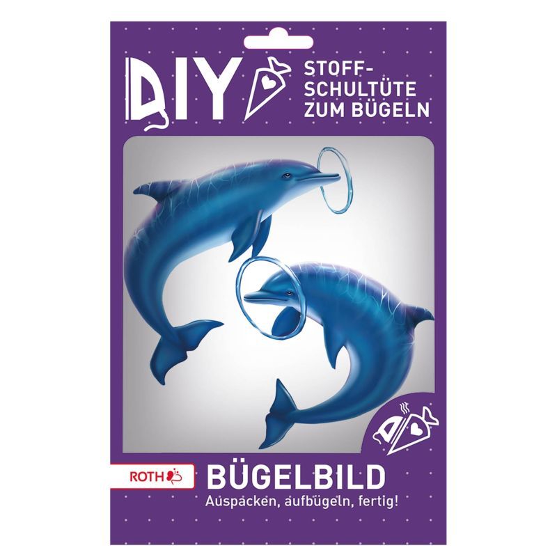 Roth, Bügelbild / Bügeldekoration *Delfine Roth, Bügelbild / Bügeldekoration *Delfine
