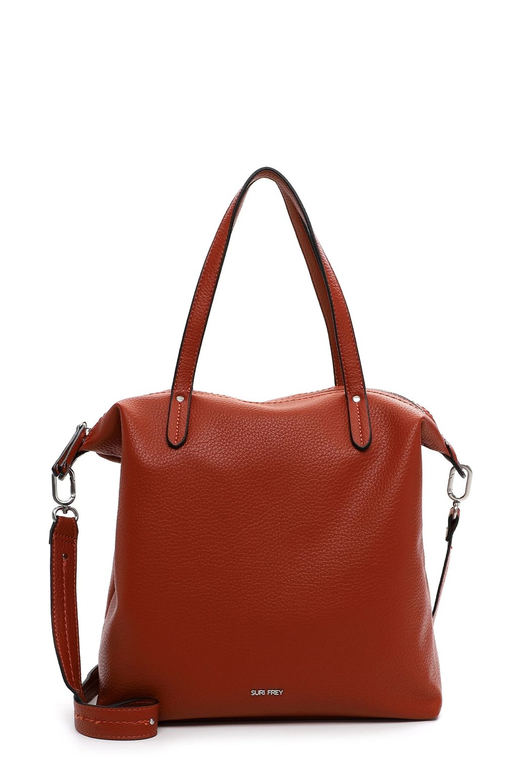 SURI FREY Shopper SFY Henny Groß – Damen Handtasche Feinsynthetik, 45x36x17 cm, Umhängeriemen 140 cm, Reißverschluss & Single Lettering, rust SURI FREY Shopper SFY Henny Groß – Damen Handtasche Feinsynthetik, 45x36x17 cm, Umhängeriemen 140 cm, Reißverschluss & Single Lettering, rust