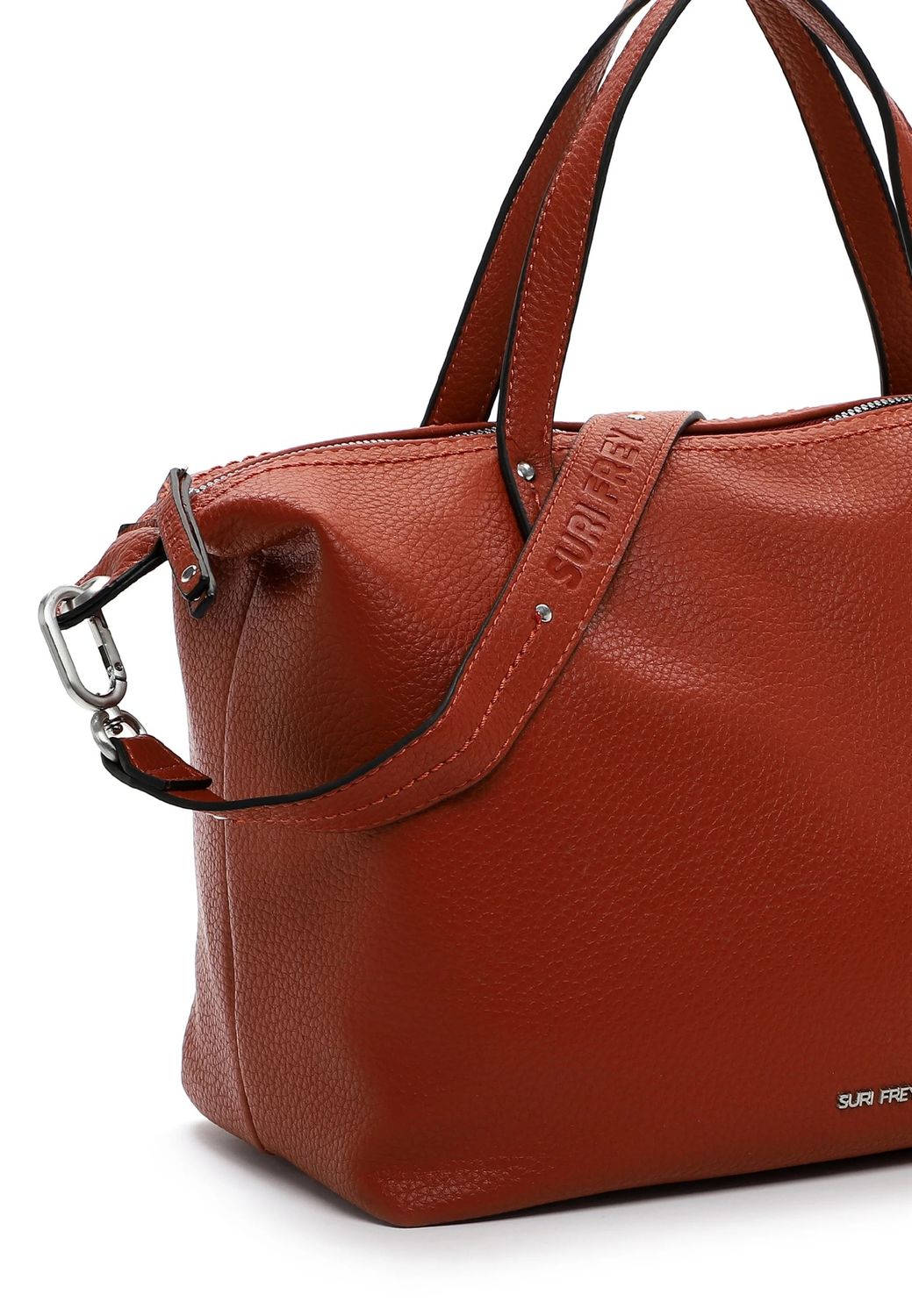 SURI FREY Shopper SFY Henny Mittel – Damen Handtasche Feinsynthetik, 42x18x17 cm, Umhängeriemen 140 cm, Reißverschluss & Single Lettering, rust SURI FREY Shopper SFY Henny Mittel – Damen Handtasche Feinsynthetik, 42x18x17 cm, Umhängeriemen 140 cm, Reißverschluss & Single Lettering, rust