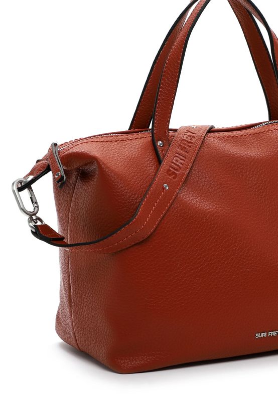 SURI FREY Shopper SFY Henny Mittel – Damen Handtasche Feinsynthetik, 42x18x17 cm, Umhängeriemen 140 cm, Reißverschluss & Single Lettering, rust SURI FREY Shopper SFY Henny Mittel – Damen Handtasche Feinsynthetik, 42x18x17 cm, Umhängeriemen 140 cm, Reißverschluss & Single Lettering, rust