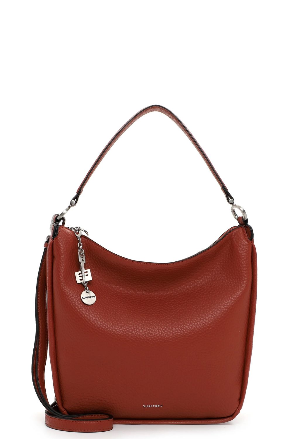 SURI FREY Beutel SFY Buffey Mittel – Damen Handtasche Feinsynthetik, 34x31x11 cm, Umhängeriemen 140 cm, Reißverschluss & Logo-Prägung SURI FREY Beutel SFY Buffey Mittel – Damen Handtasche Feinsynthetik, 34x31x11 cm, Umhängeriemen 140 cm, Reißverschluss & Logo-Prägung