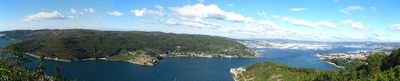 Panorama of the Ferrol estuary