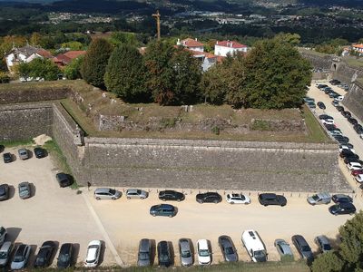 Aerial view of Valença fortress