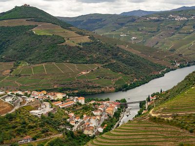Douro Valley and Pinhão from São Cristóvão viewpoint