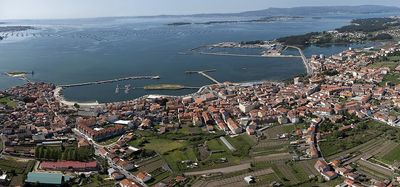 Panoramic view of Cambados