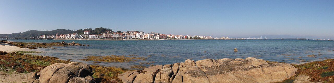 Panorama of O Grove seen from A Toxa