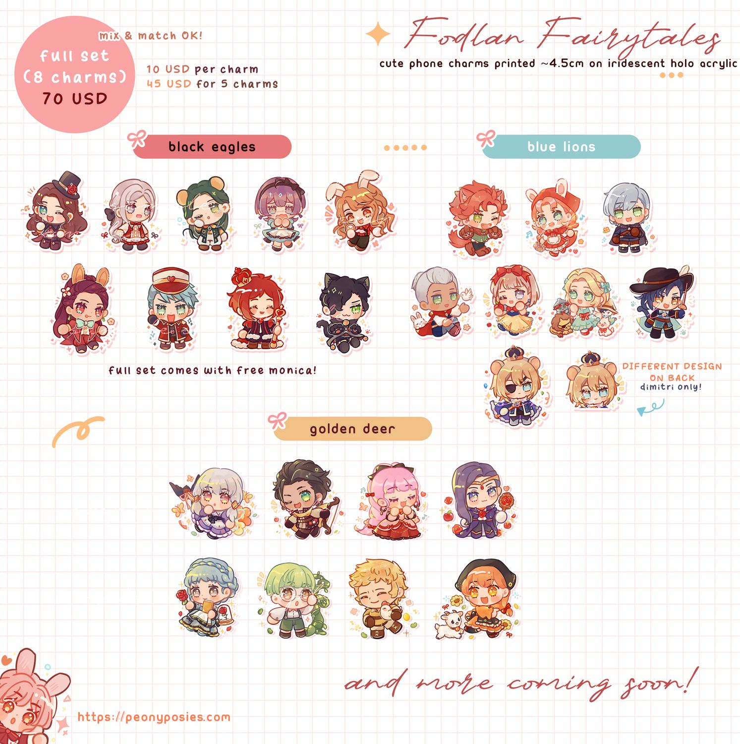 [ PO ] Fodlan Fairytales Acrylic Charms