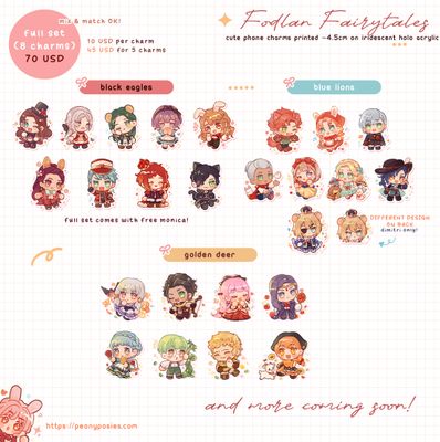 [ PO ] Fodlan Fairytales Acrylic Charms