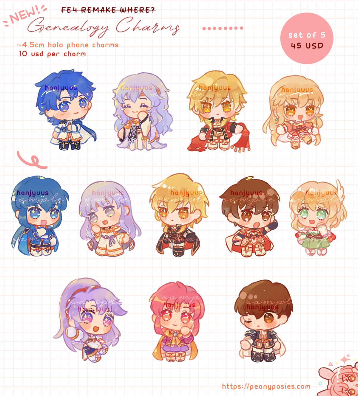[ PO ] Genealogy Mini Charms