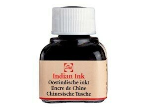 TINTA CHINA TALENS, FRASCO 11ML NEGRO