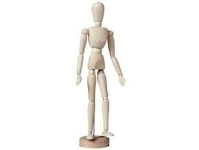 TALENS MANIQUÍ MASCULINO 30 CM, SIN BARNIZAR