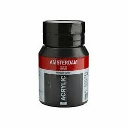 ACRYLIC AMSTERDAM STANDARD COLOR 735 NEGRO OXIDO FRASCO 500 ML