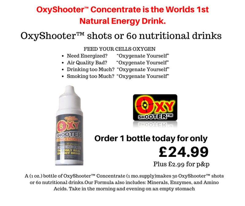 A (1 oz.) bottle of OxyShooter™ Concentrate