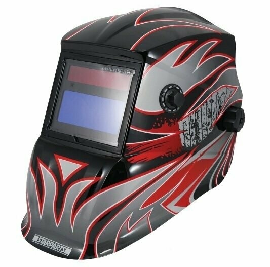 Abstract auto darkening welding helmet