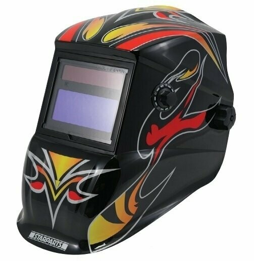 Tribal auto darkening welding helmet