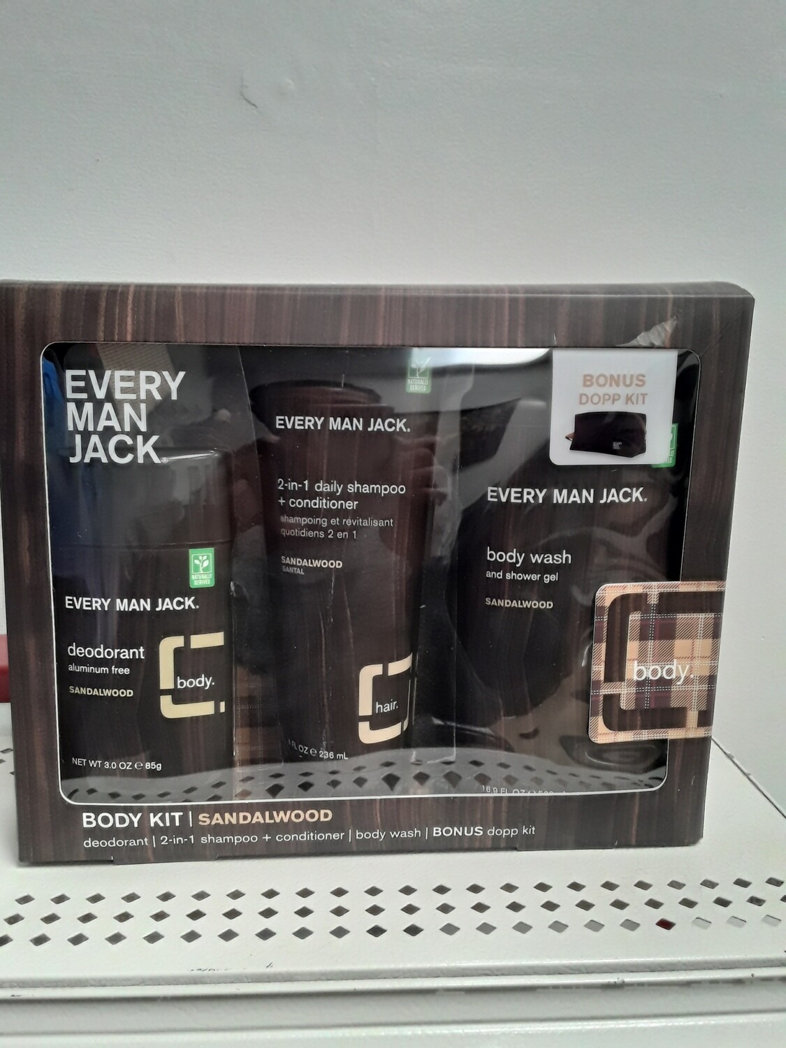 EVERY MAN JACK. BODY KIT: SANDALWOOD