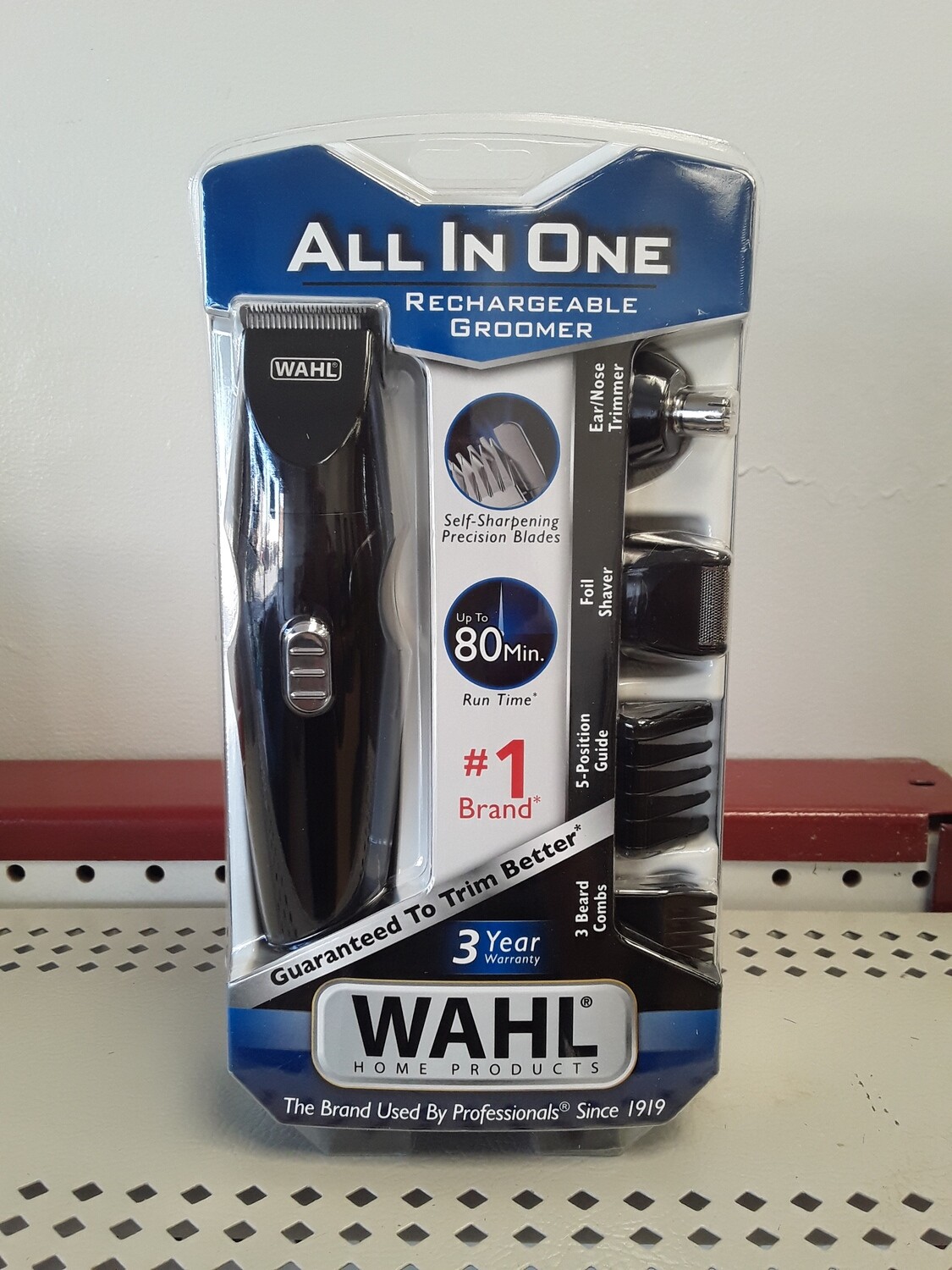 ALL IN ONE RECHARGEABLE GROOMER.