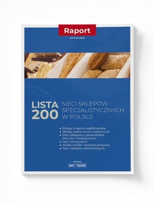 Lista 200 sieci sklepów specjalistycznych w Polsce 2020 (ebook)