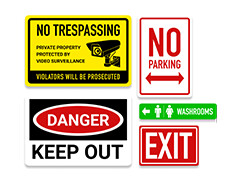 ALUMINUM SIGNS