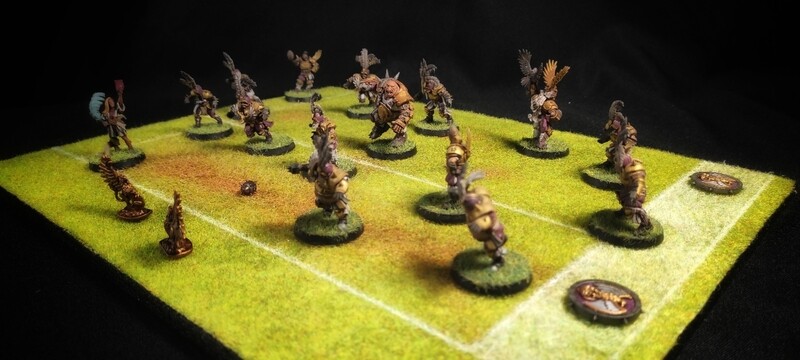 Tablero expositor de campo de Blood Bowl II