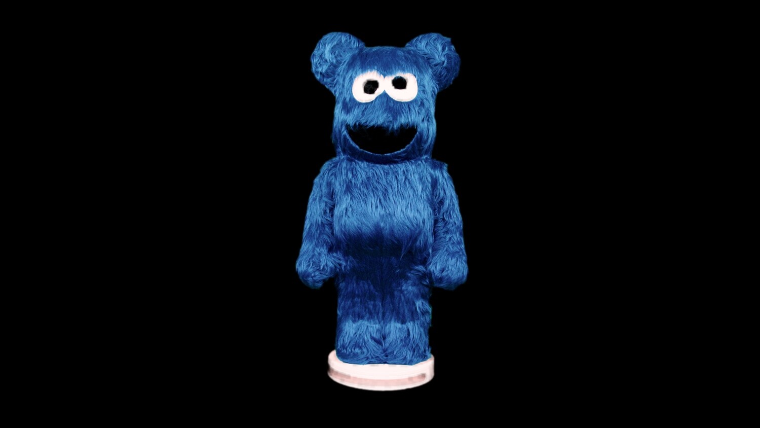 Bearbrick x Sesame Street Cookie Monster Costume Ver. 1000% (积木熊芝麻街限定版 1000%)