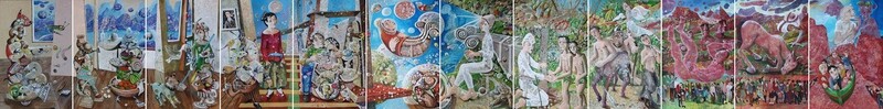 Cycle of Life (12-painting polyptych)