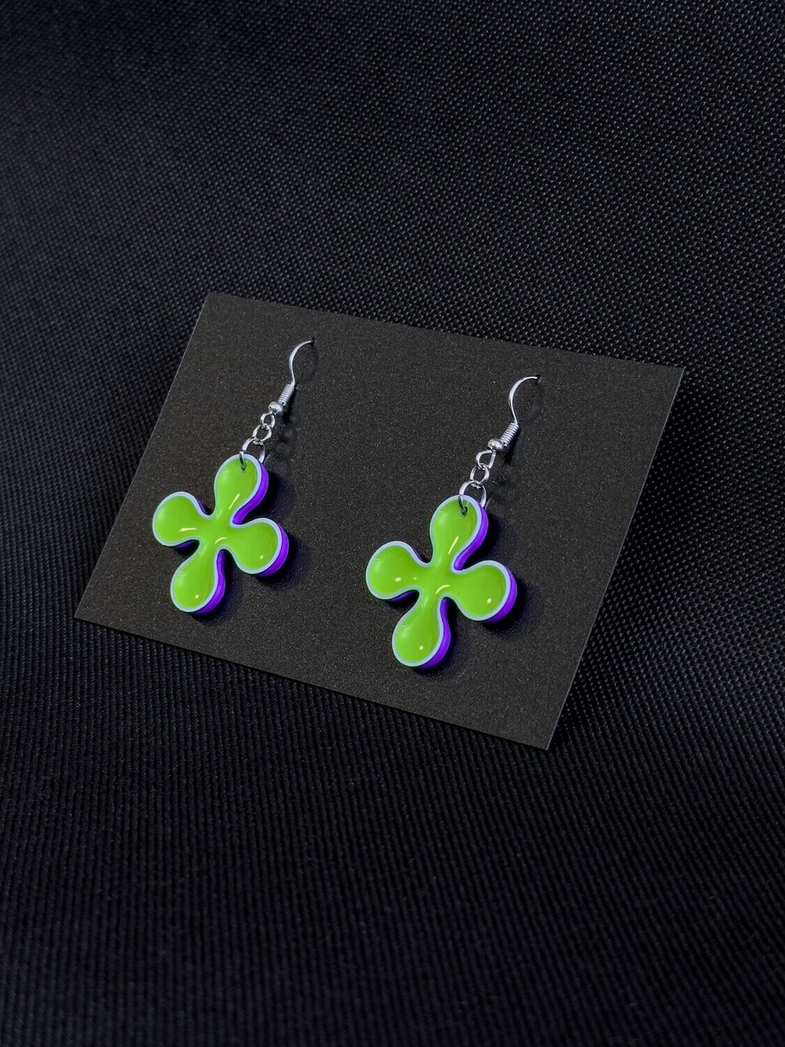 ELEMENTS vol.2 - Earrings (Purple White Green) series #2
