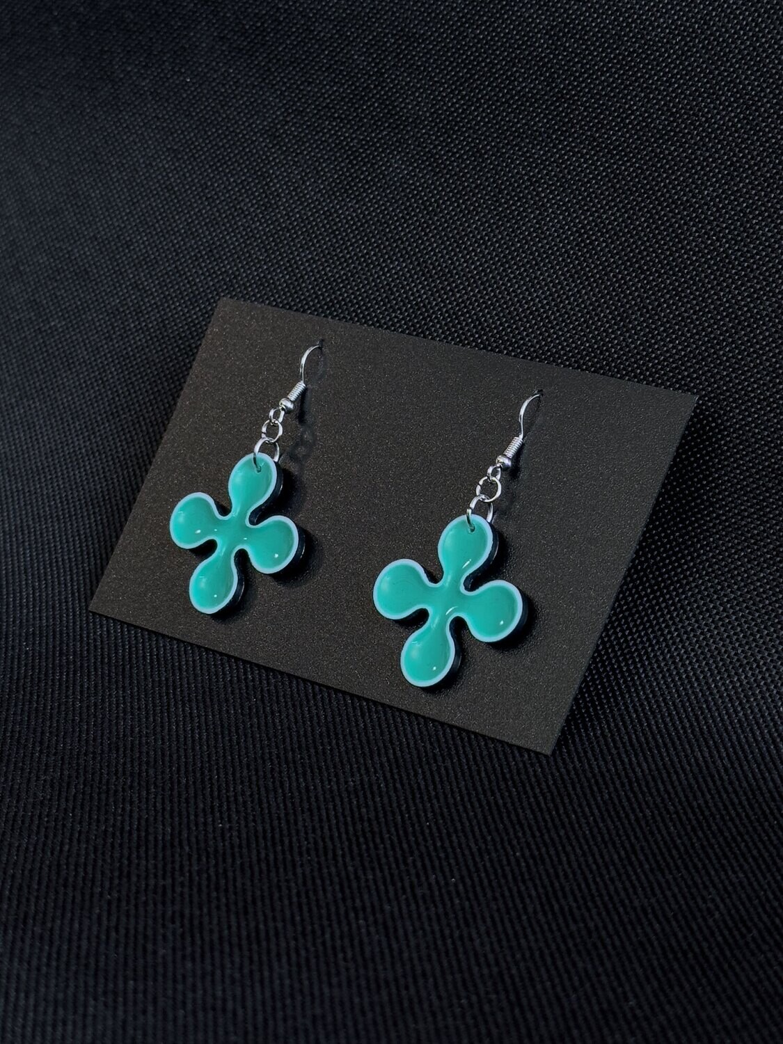 ELEMENTS vol.2 - Earrings (Black White Turquoise) series #2