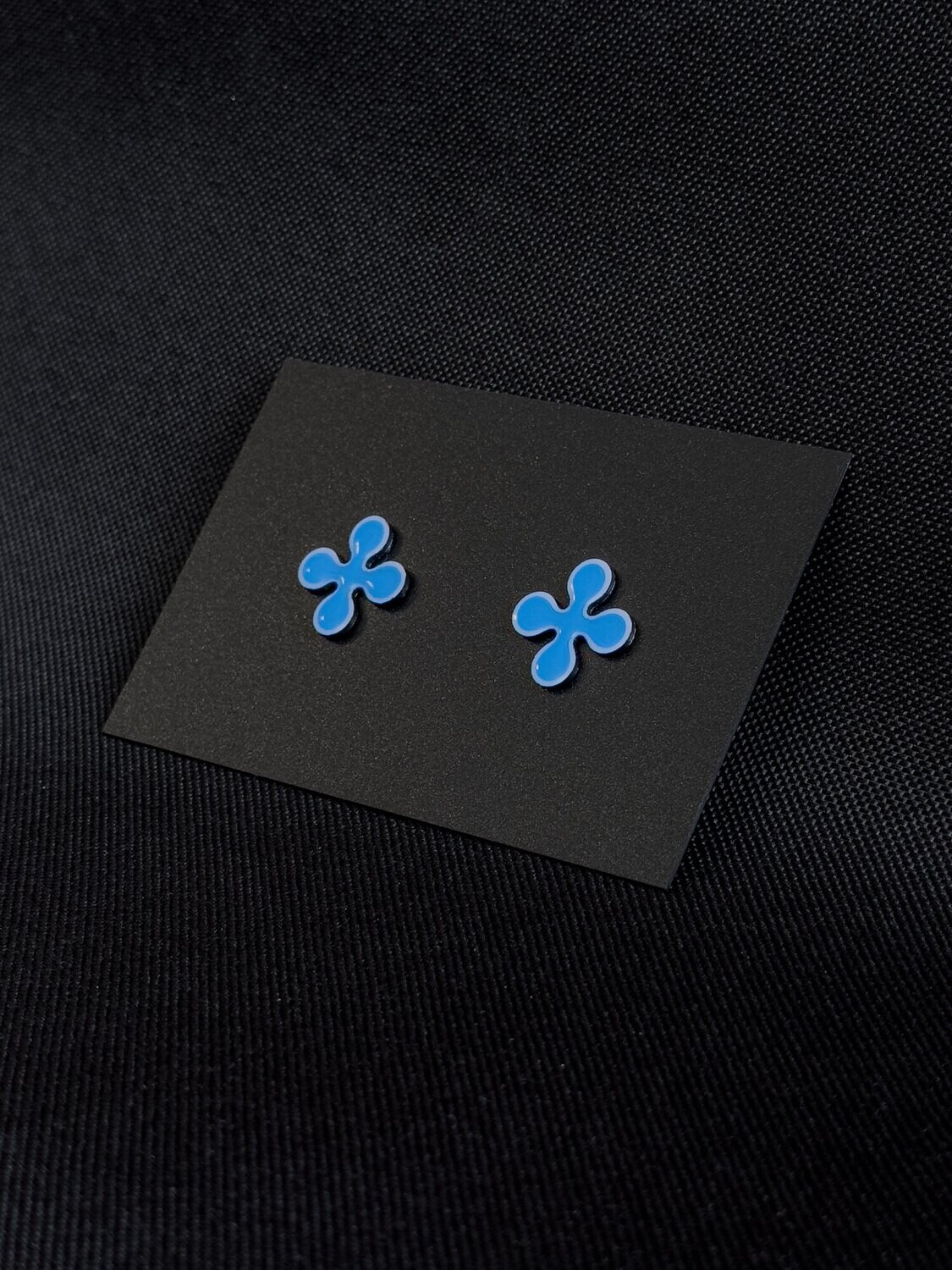 ELEMENTS vol.2 - Earrings (Black White Blue) series #3
