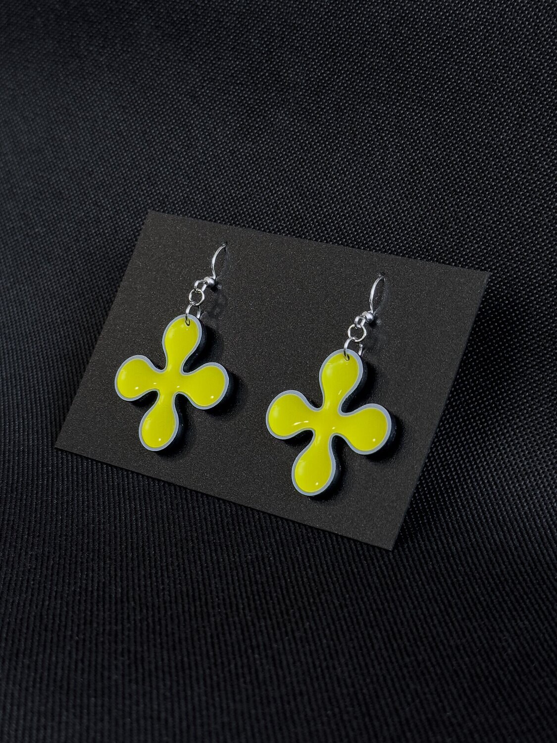 ELEMENTS vol.2 - Earrings (Black Grey Yellow) series #1