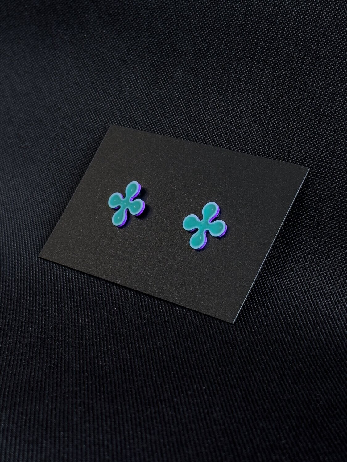 ELEMENTS vol.2 - Earrings (Purple White Turquoise) series #3