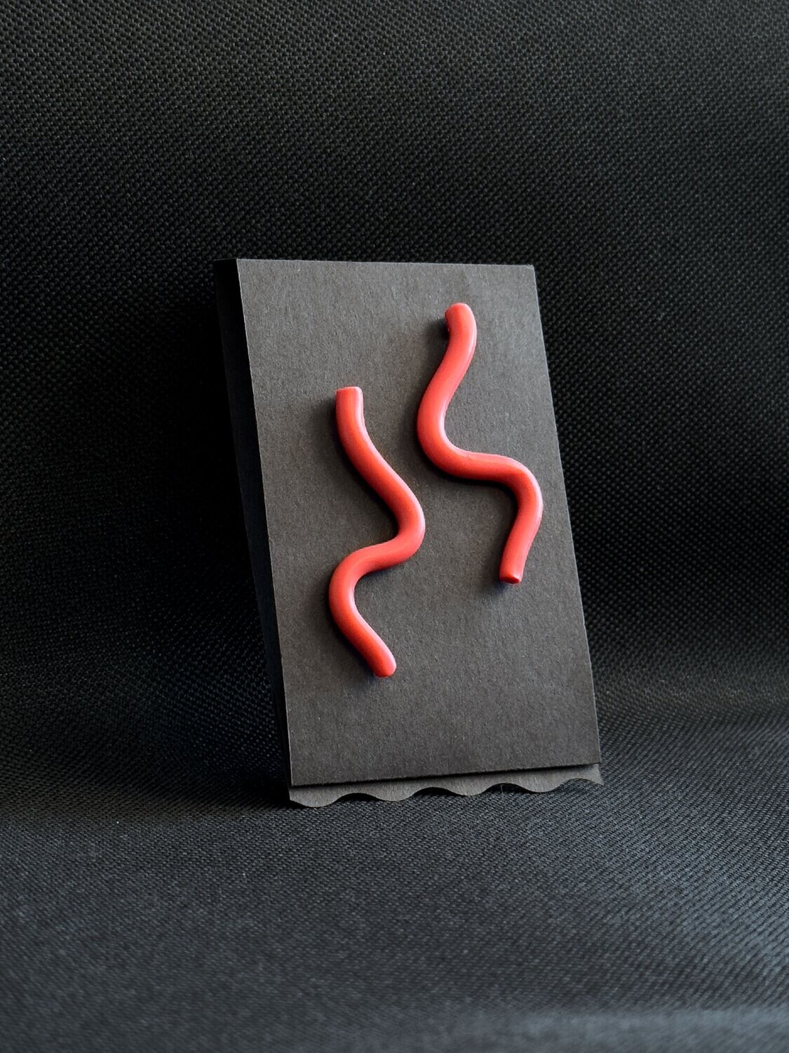 “Squiggly life” earrings