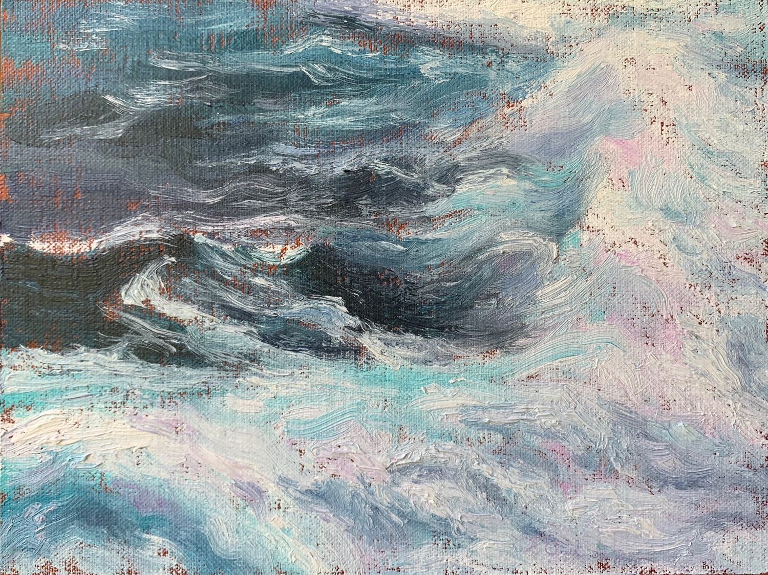 Wind from the Norse (oil on panel)