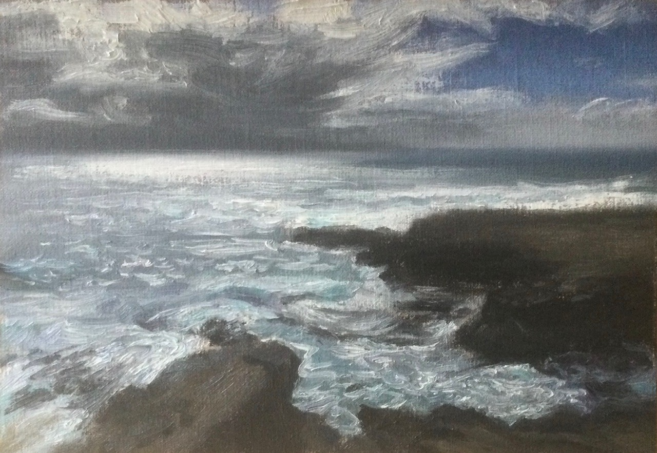 Love Letters from A Distant Land (oil on Masonite panel)