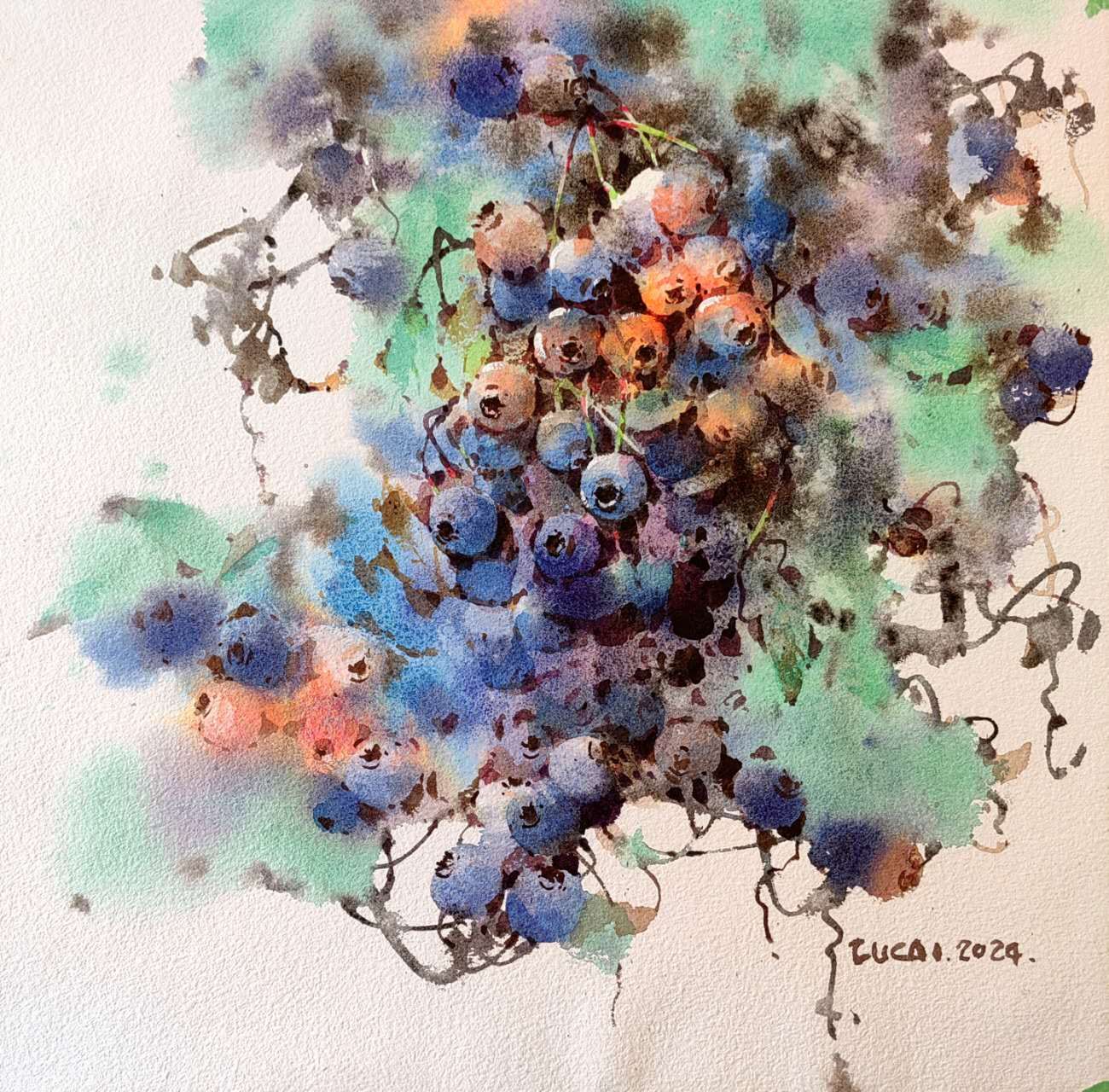 Blueberry Green 绿色调蓝莓