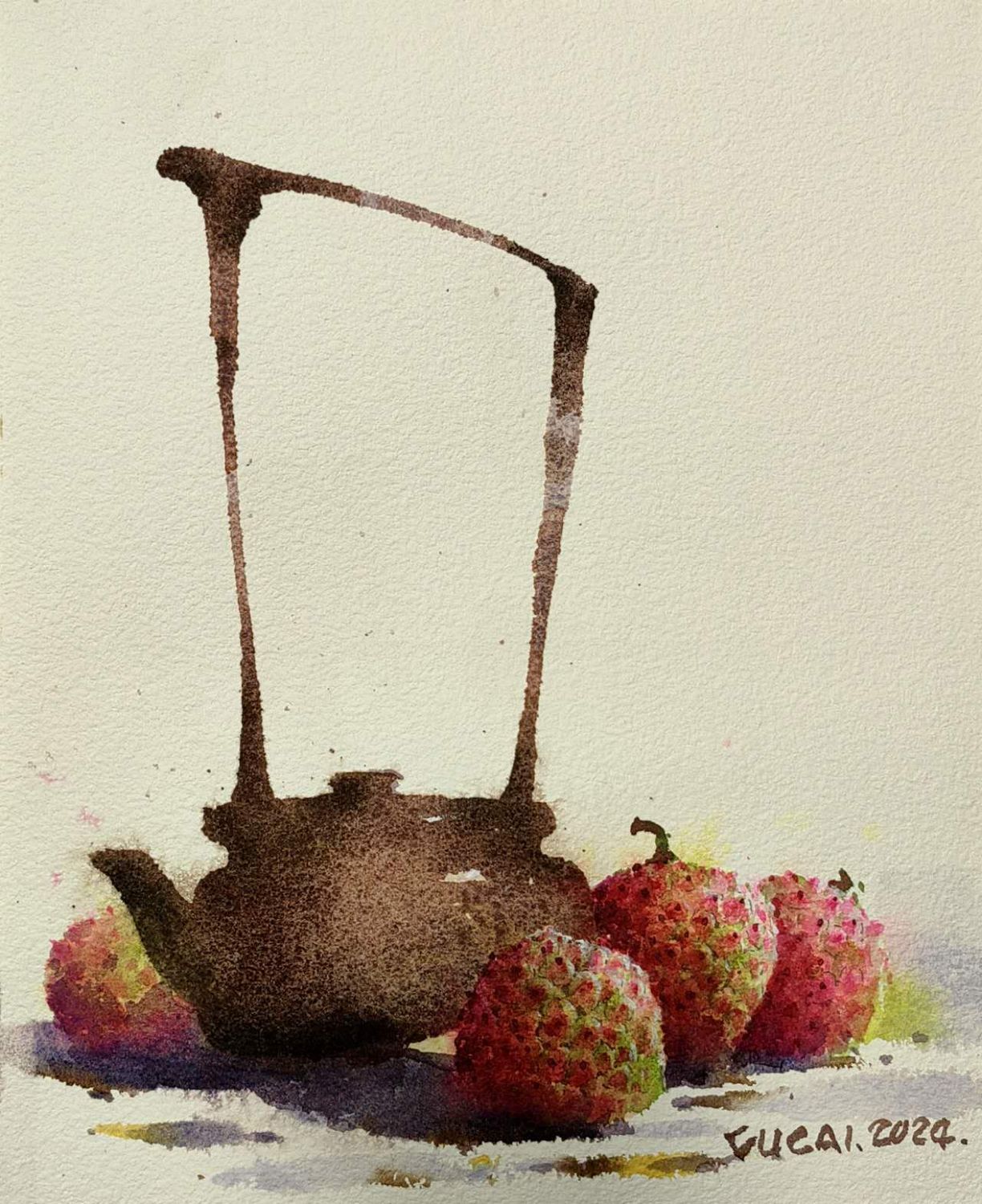 Clay Teapot No.2 荔枝与紫砂壶