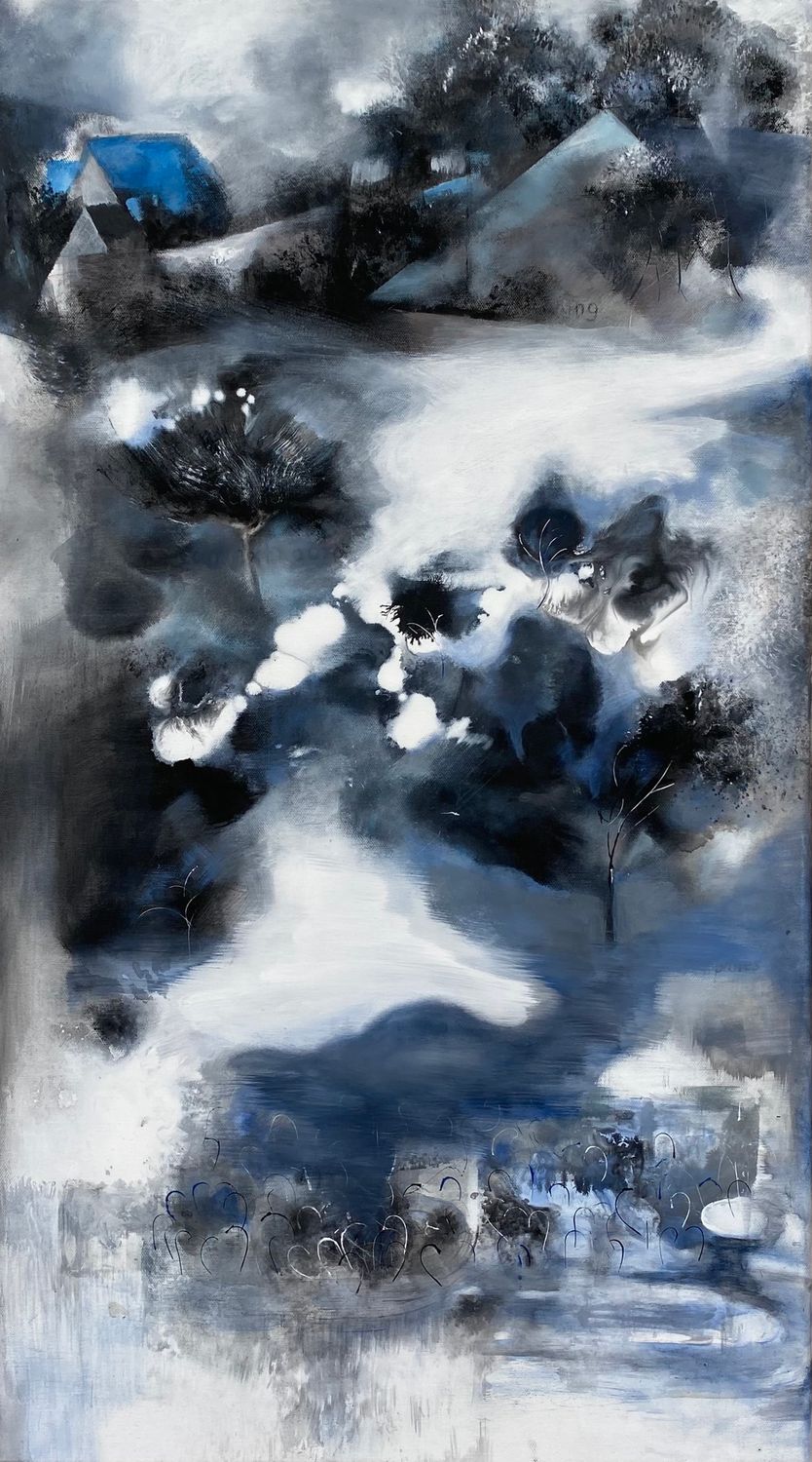 Fog above the Pond 池塘雾色