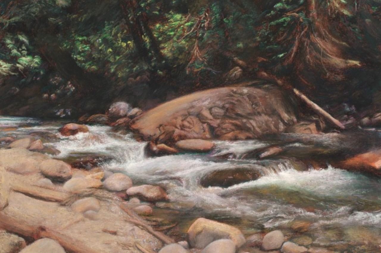 The Seymour River (pastel)