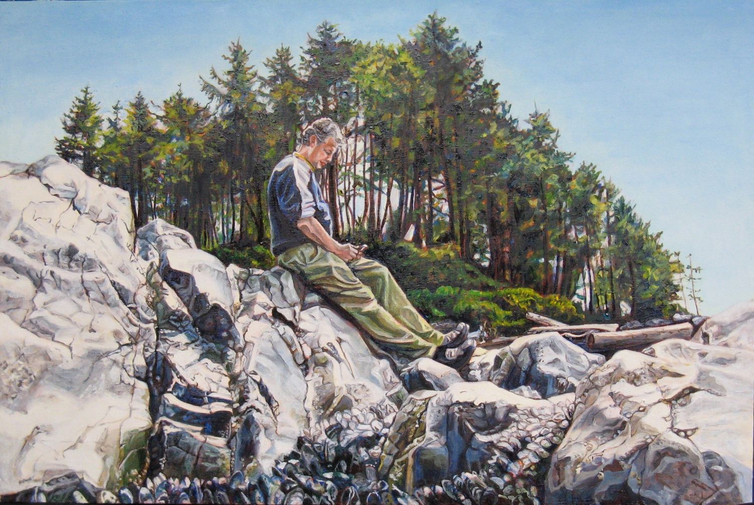 Man on a Rock 岩石上的男人