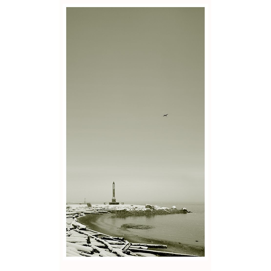 Snowy Scenery at Garry Point Park in Richmond 列治文市加里角公园的雪景