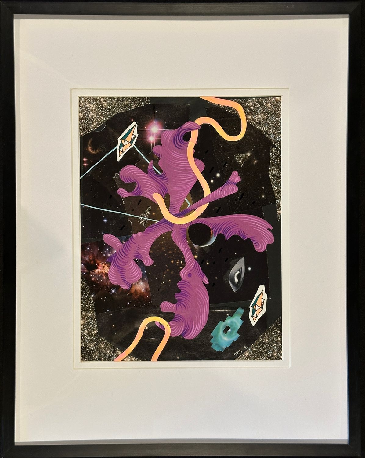 Collage with Purple Fluid