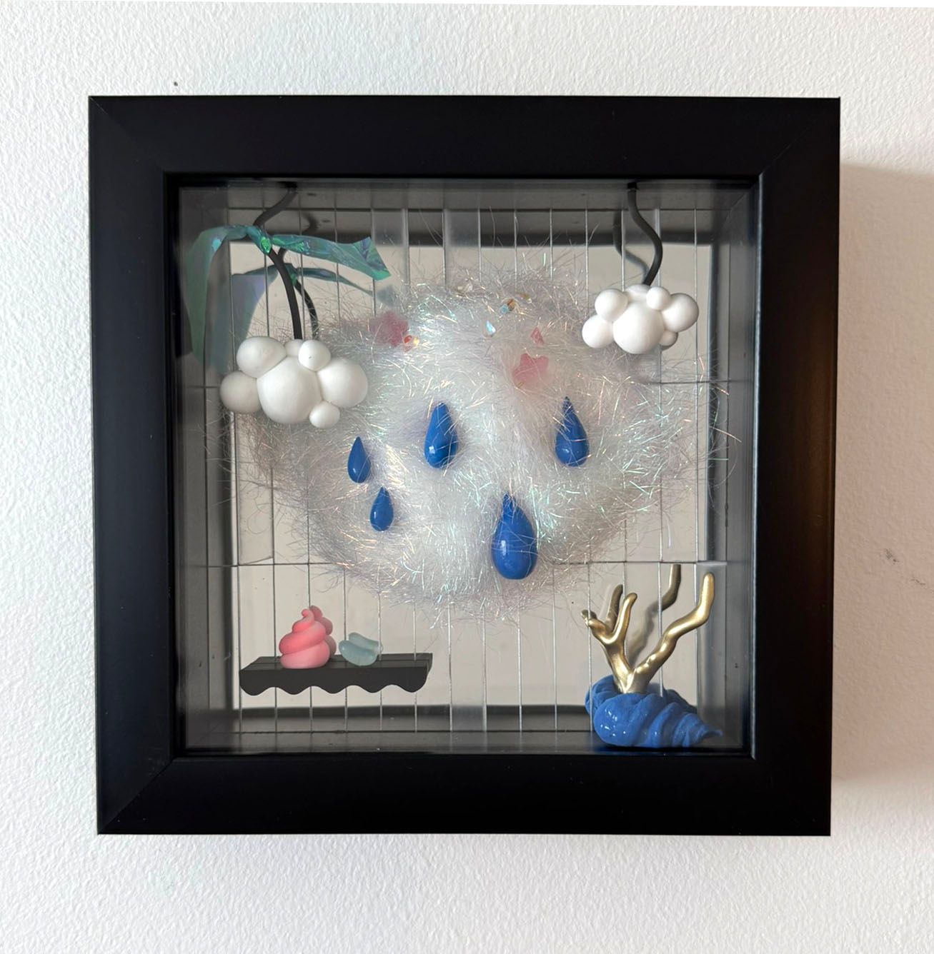 Unit with a Black Shelf